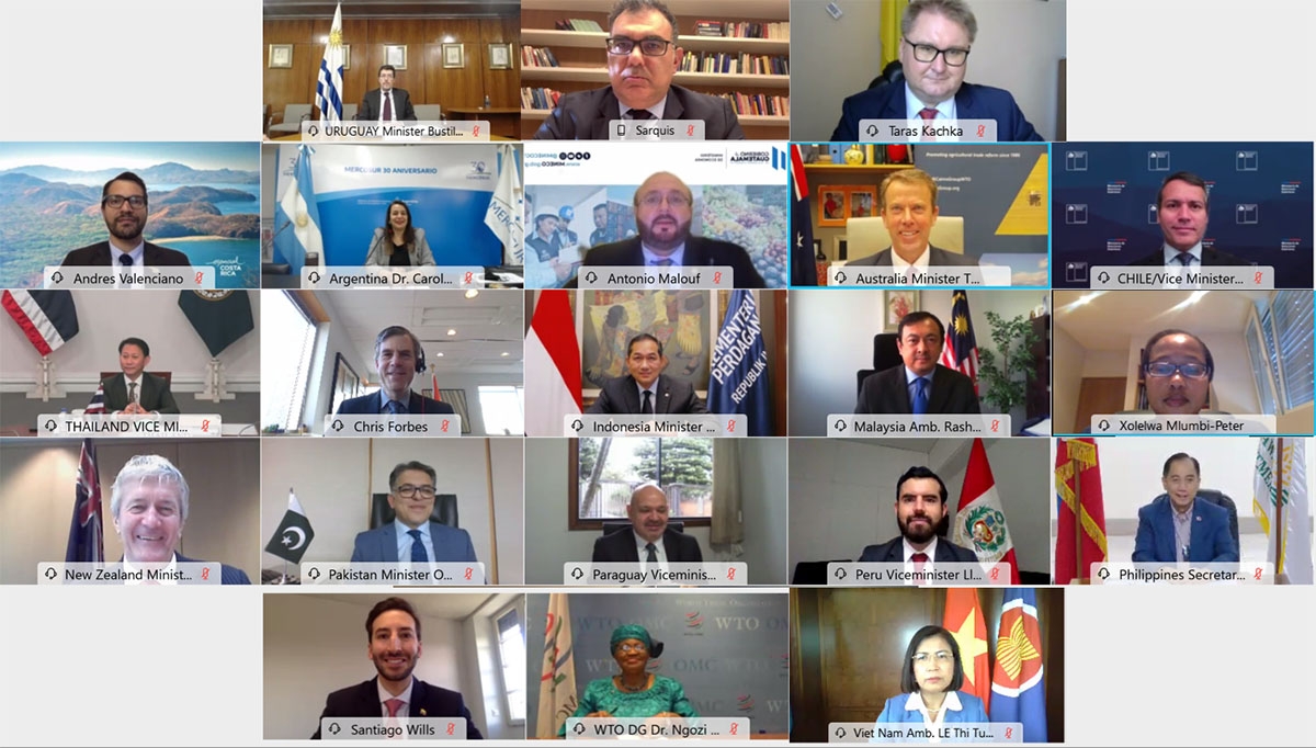 Cuộc họp không chính thức cấp Bộ trưởng các nước xuất khẩu nông sản thuộc Nhóm Cairns ngày 23/6/2021