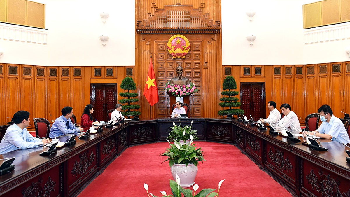 Thủ tướng đề nghị Tập đoàn AstraZeneca giúp Việt Nam thực hiện hiệu quả chiến lược vaccine