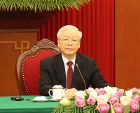 Tổng Bí thư Nguyễn Phú Trọng hội đàm trực tuyến với Chủ tịch Đảng FRELIMO, Tổng thống Mozambique