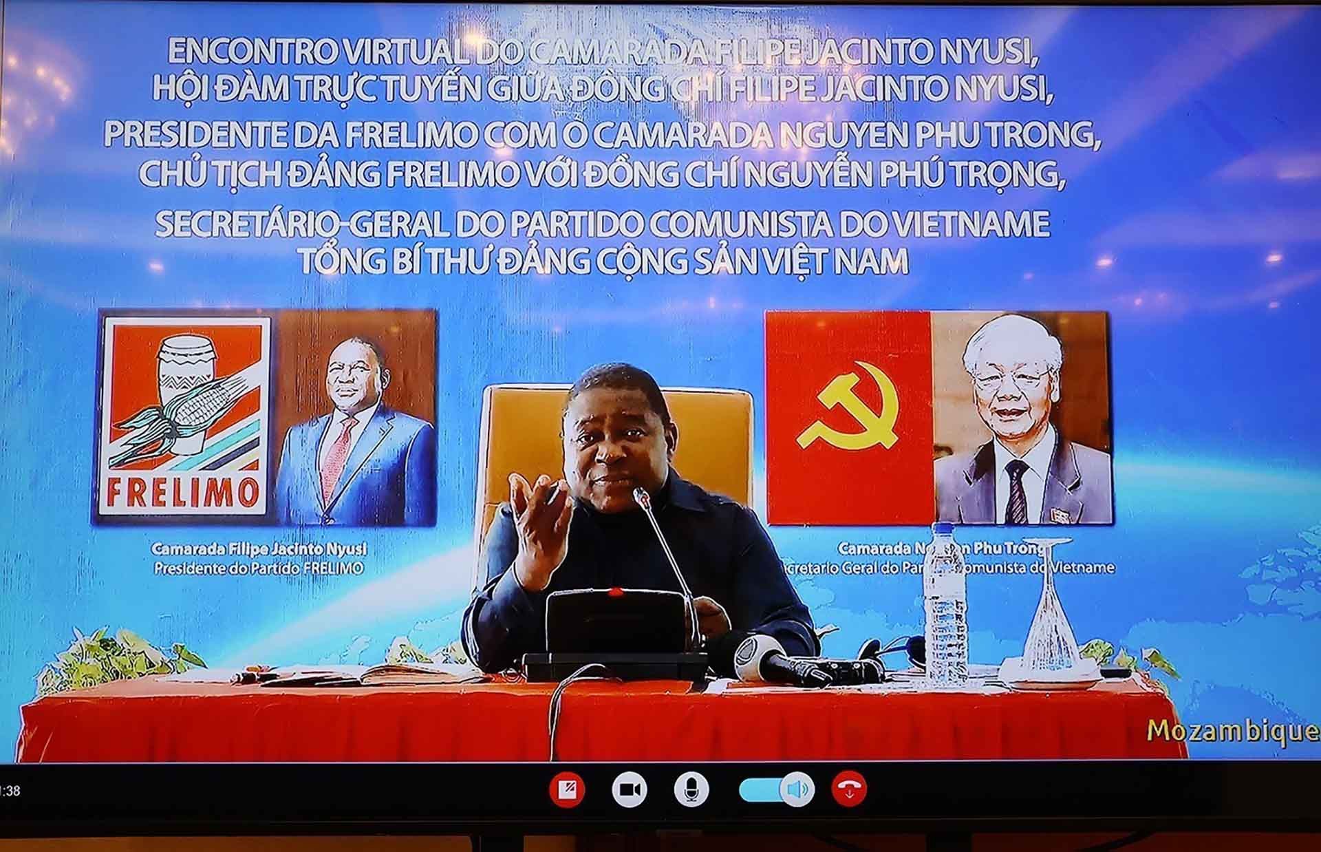 Chủ tịch Đảng Mặt trận Giải phóng Mozambique (FRELIMO), Tổng thống Mozambique Filipe Jacinto Nyusi. (Nguồn: TTXVN) Chủ tịch Đảng Mặt trận Giải phóng Mozambique (FRELIMO), Tổng thống Mozambique Filipe Jacinto Nyusi. (Nguồn: TTXVN)