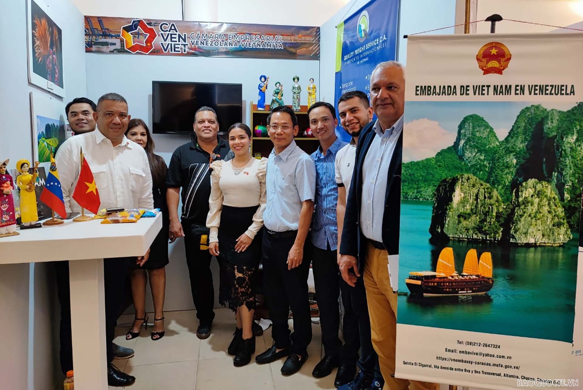 Đại sứ quán Việt Nam đã phối hợp với CAVENVIET triển lãm gian hàng Việt Nam tại Hội chợ Exposur Monagas – Tiềm năng và Du lịch 2022.