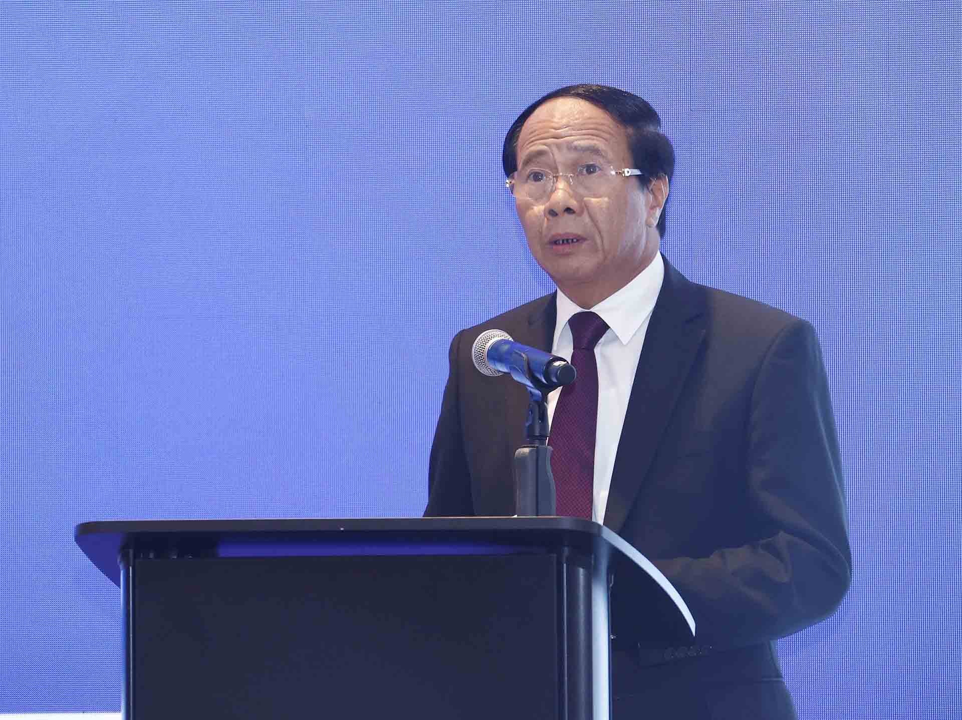 Phó Thủ tướng Lê Văn Thành phát biểu. (Nguồn: TTXVN)
