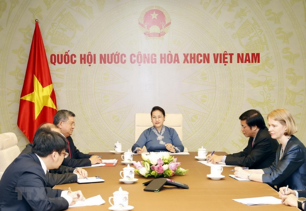 chu tich quoc hoi nguyen thi kim ngan dien dam voi chu tich quoc hoi new zealand