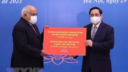 Thủ tướng Phạm Minh Chính trao 10.000 tấn gạo của Việt Nam tặng nhân dân Cuba