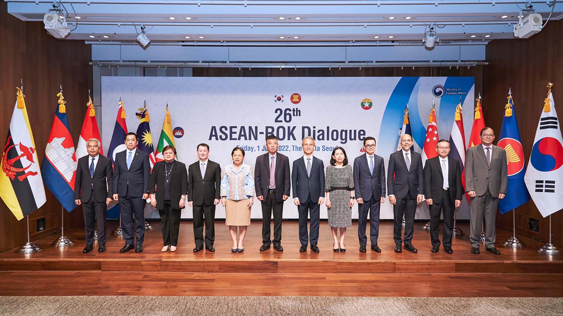 Các đại biểu tham dự Đối thoại ASEAN-Hàn Quốc lần thứ 26.