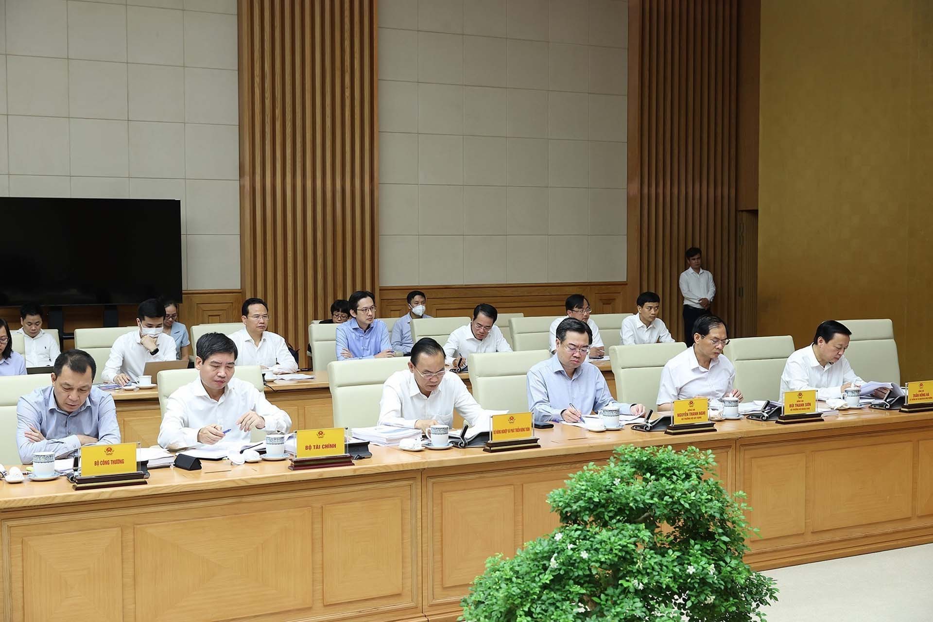 Các thành viên Ban Chỉ đạo tham dự phiên họp. Ảnh: (Nguồn: TTXVN)