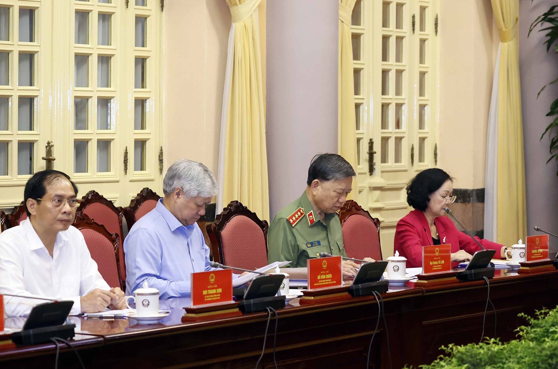 Các đại biểu dự Phiên họp. (Nguồn: TTXVN) Các đại biểu dự Phiên họp. (Nguồn: TTXVN)