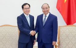 Thủ tướng Nguyễn Xuân Phúc tiếp Tổng Giám đốc Tổ hợp Samsung Việt Nam