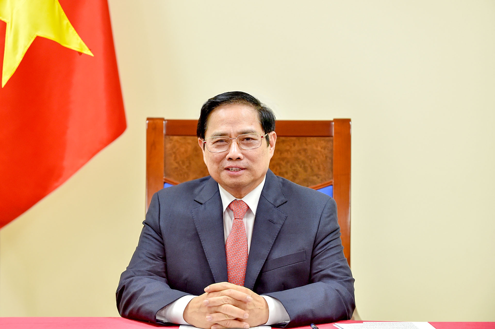 Thủ tướng Phạm Minh Chính dự Hội nghị thượng đỉnh thương mại dịch vụ toàn cầu năm 2021