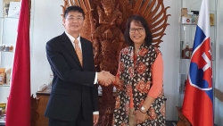 Đại sứ Việt Nam tại Slovakia chào xã giao Đại sứ Indonesia