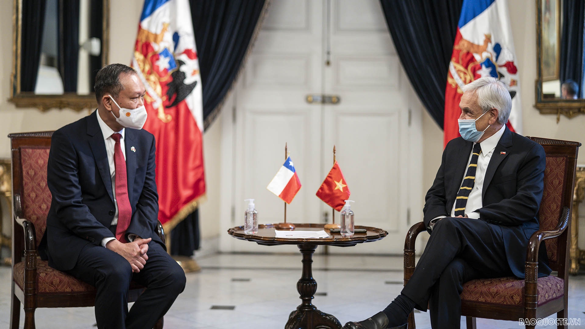 Tổng thống Chile Sebastian Piñera Echenique tiếp Đại sứ Phạm Trường Giang.