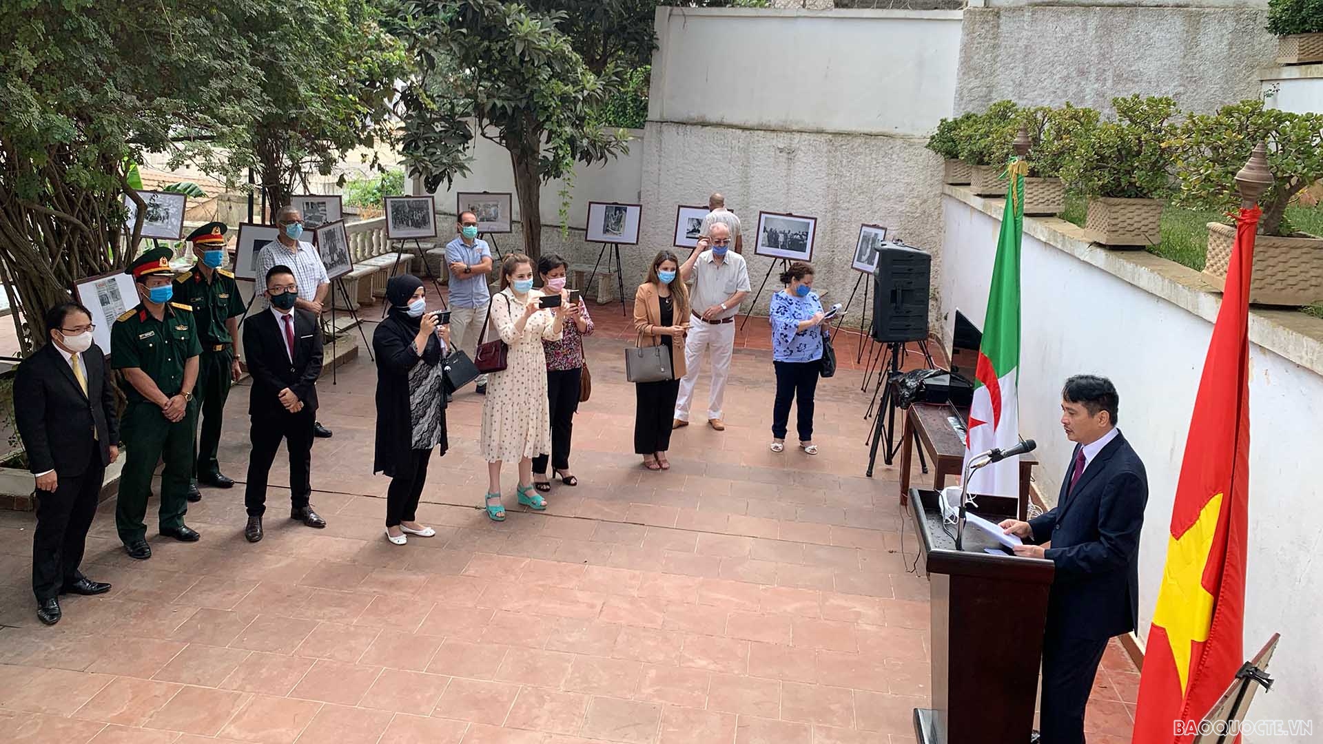 Đại sứ Việt Nam tại Algeria Nguyễn Thành Vinh phát biểu tại sự kiện