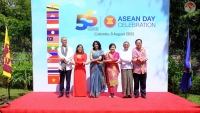 Lễ thượng cờ và giao lưu gặp mặt nhân kỷ niệm 55 năm Ngày thành lập ASEAN tại Colombo, Sri Lanka