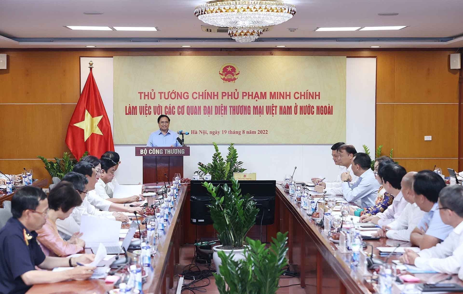 Thủ tướng Phạm Minh Chính phát biểu tại Hội nghị. (Nguồn: TTXVN) Thủ tướng Phạm Minh Chính phát biểu tại Hội nghị. (Nguồn: TTXVN)