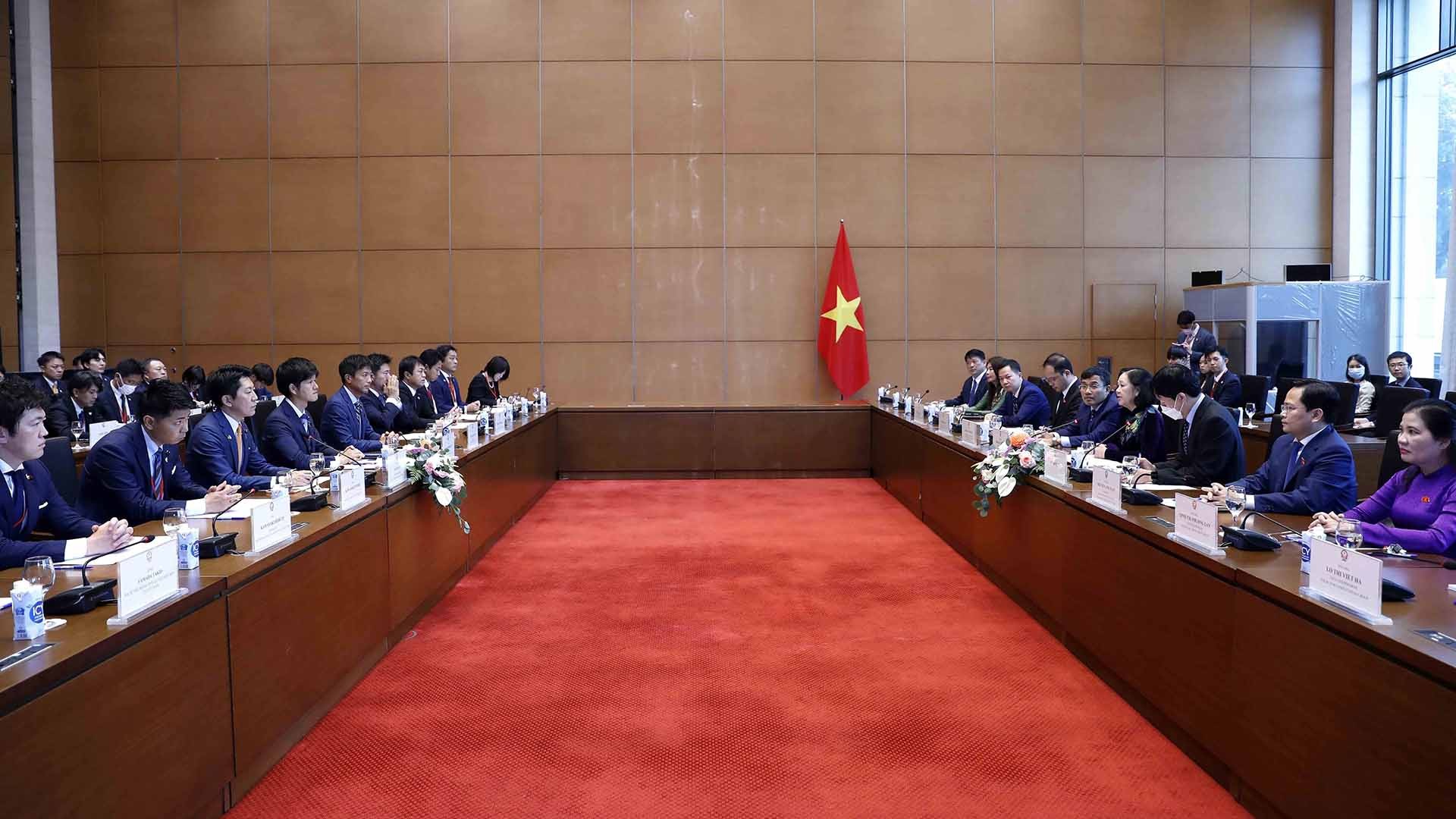 Quang cảnh buổi tiếp. (Nguồn: TTXVN) Quang cảnh buổi tiếp. (Nguồn: TTXVN)