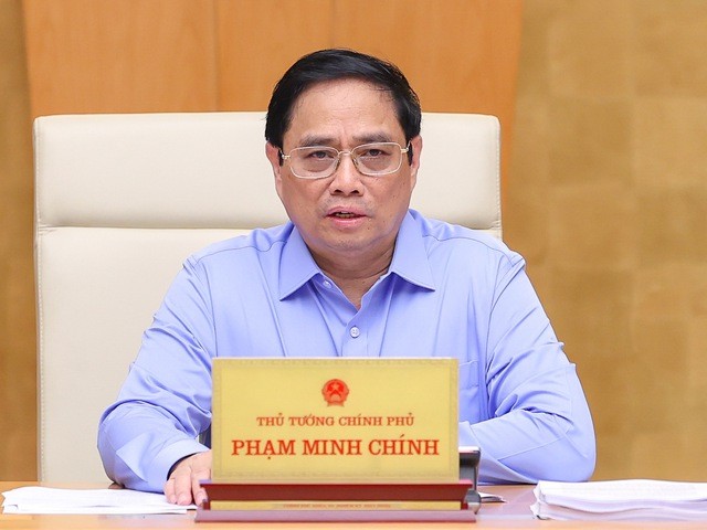 Thủ tướng Phạm Minh Chính phát biểu.
