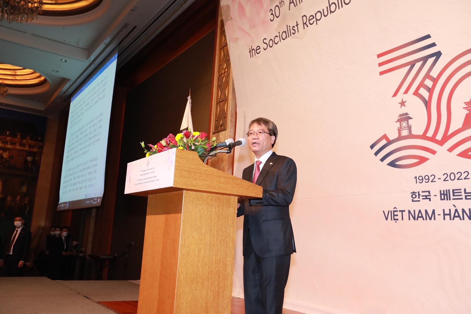 Đại sứ Nguyễn Vũ Tùng phát biểu tại sự kiện. (Nguồn: TTXVN(