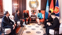 Đại sứ, Trưởng Phái đoàn thường trực Lào chúc mừng 77 năm Quốc khánh Việt Nam tại Geneva, Thụy Sỹ
