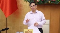 Thủ tướng Phạm Minh Chính họp trực tuyến về công tác phòng chống dịch Covid-19 với Tiền Giang, Kiên Giang