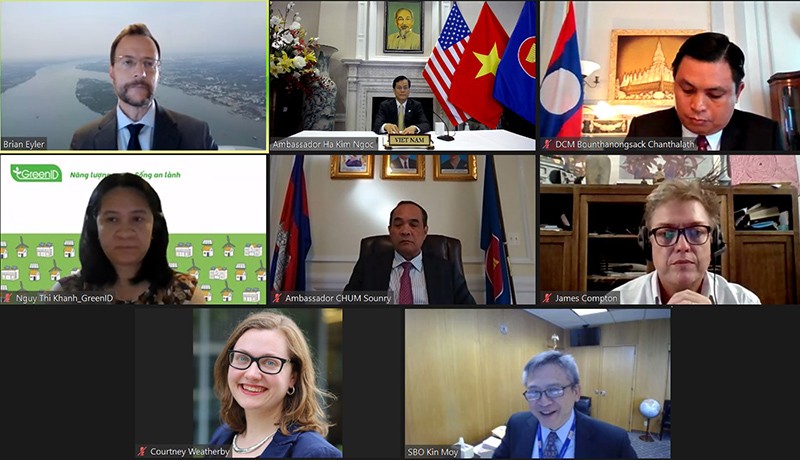 Đại sứ Hà Kim Ngọc tham dự Hội thảo trực tuyến công bố Báo cáo kết quả Đối thoại chính sách kênh 1,5 Đối tác Mekong-Hoa Kỳ