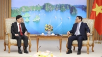 Thủ tướng Phạm Minh Chính tiếp Phó Thủ tướng Singapore Heng Swee Keat