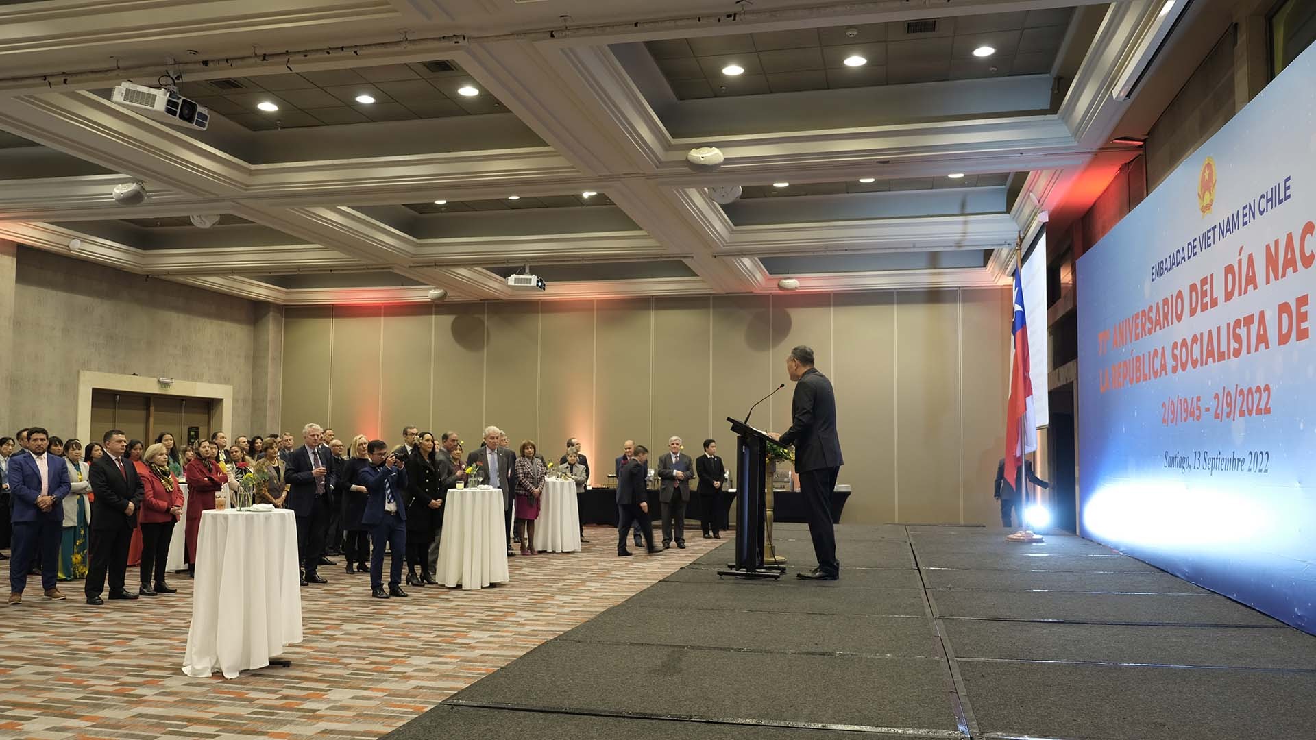 Đại sứ quán Việt Nam tại Chile tổ chức kỷ niệm 77 năm Quốc khánh 2/9