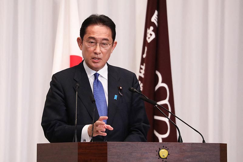 Tân Thủ tướng Nhật Bản Kishida Fumio. trong cuộc họp báo tại Tokyo ngày 29/9. (Nguồn: TTXVN)