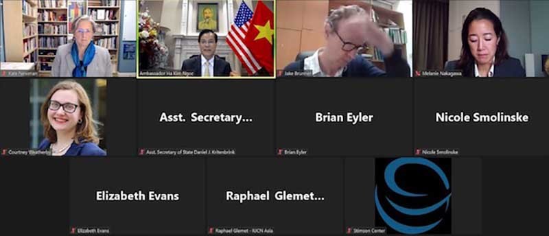 Phiên khai mạc trực tuyến Đối thoại chính sách kênh 1,5 Đối tác Mekong-Mỹ với chủ đề Năng lượng và Hạ tầng. 