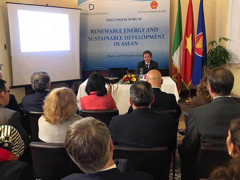 Hợp tác ASEAN, Việt Nam và Italy về năng lượng tái tạo và bền vững