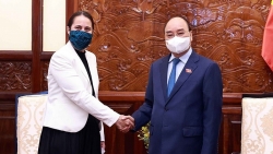 Chủ tịch nước Nguyễn Xuân Phúc tiếp Đại sứ New Zealand tại Việt Nam