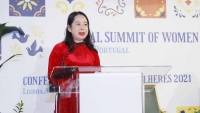 Phó Chủ tịch nước Võ Thị Ánh Xuân dự và phát biểu tại lễ khai mạc Hội nghị thượng đỉnh phụ nữ toàn cầu 2021