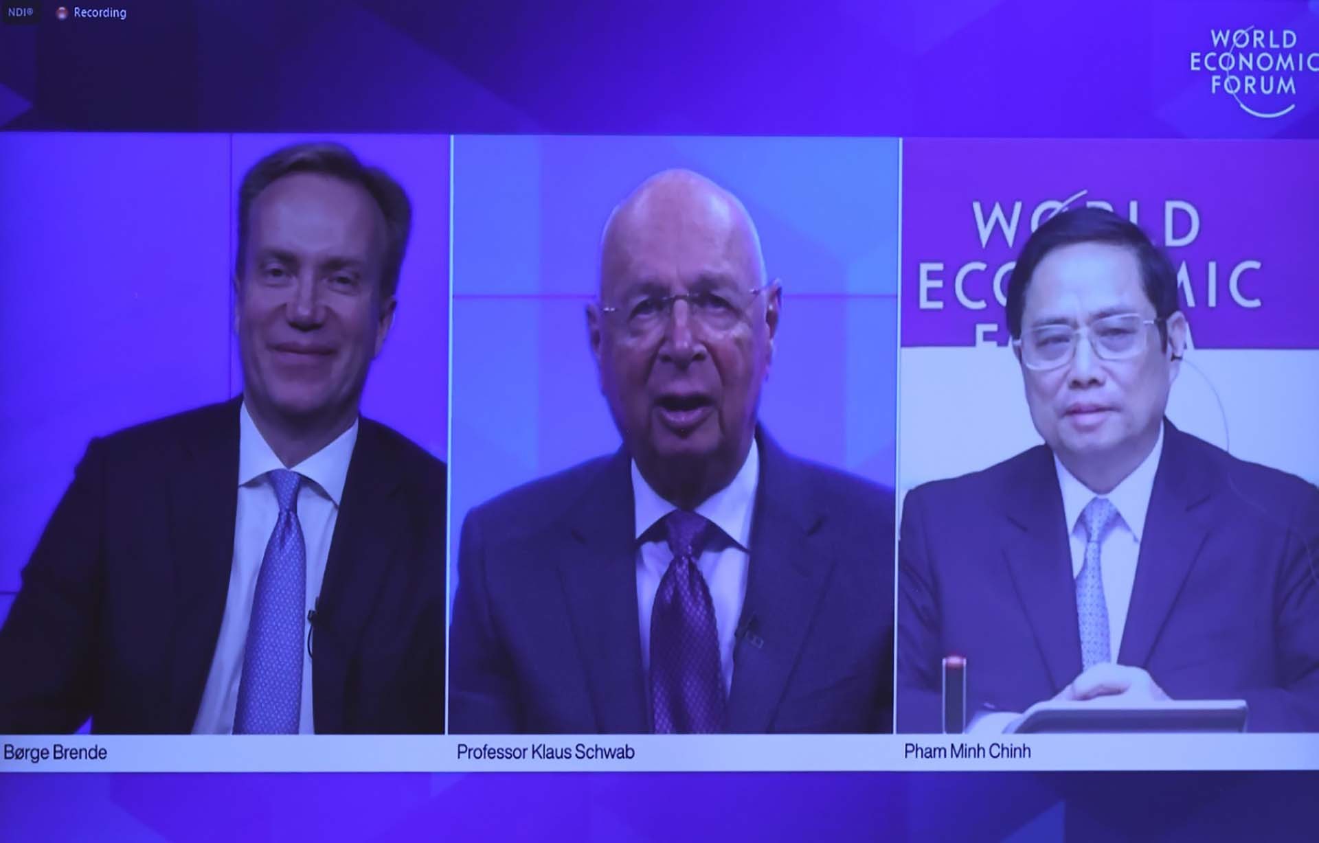 Thủ tướng Phạm Minh Chính đồng chủ trì Đối thoại Chiến lược quốc gia Việt Nam-WEF