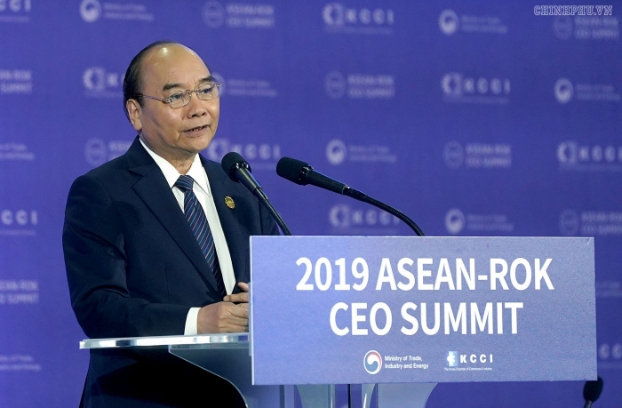 Đưa kim ngạch thương mại ASEAN-Hàn Quốc đạt 200 tỷ USD vào 2020 dua kim ngach thuong mai asean han quoc dat 200 ty usd vao 2020