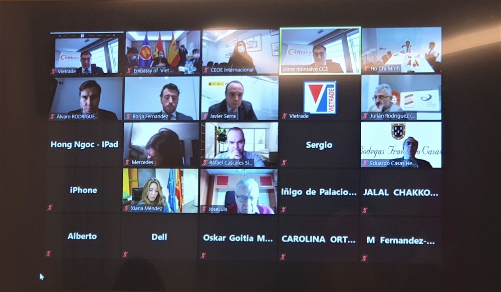 Hội nghị giao thương trực tuyến cơ hội kinh doanh và đầu tư Việt Nam-Tây Ban Nha từ EVFTA