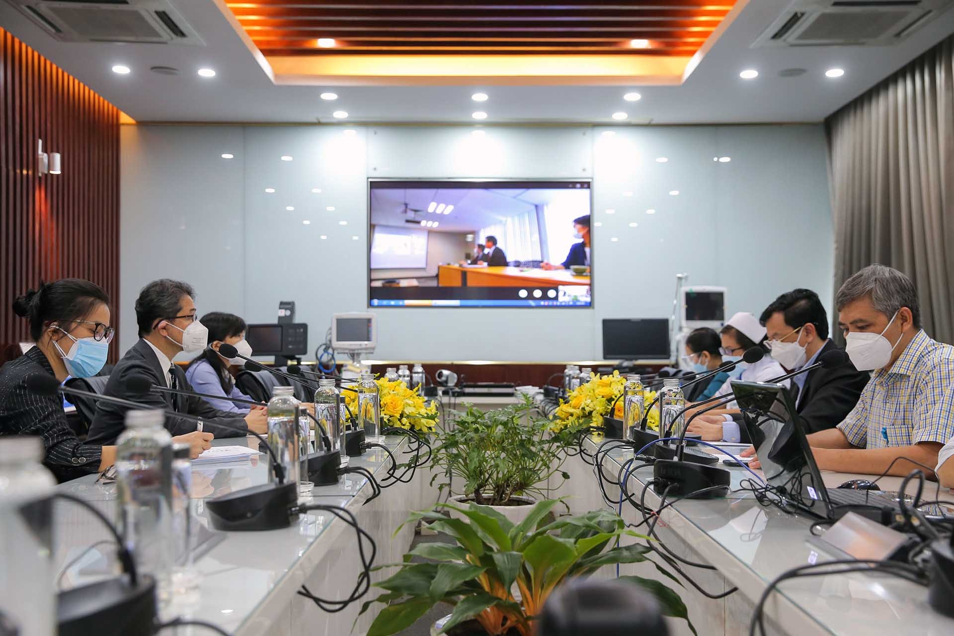 Toàn cảnh Lễ trao tặng tổ chức trực tuyến. (Nguồn: JICA Việt Nam)