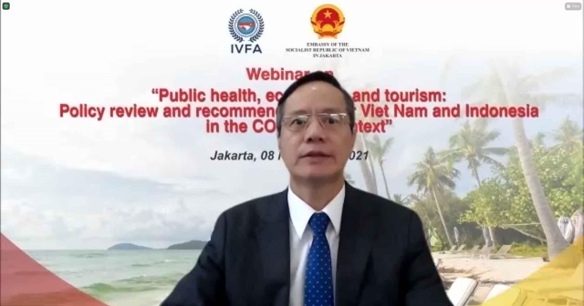 Việt Nam-Indonesia trao đổi hợp tác y tế, kinh tế và du lịch trong bối cảnh đại dịch Covid-19
