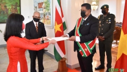 Đại sứ Phạm Thị Kim Hoa trình Thư ủy nhiệm và làm việc tại Cộng hòa Suriname