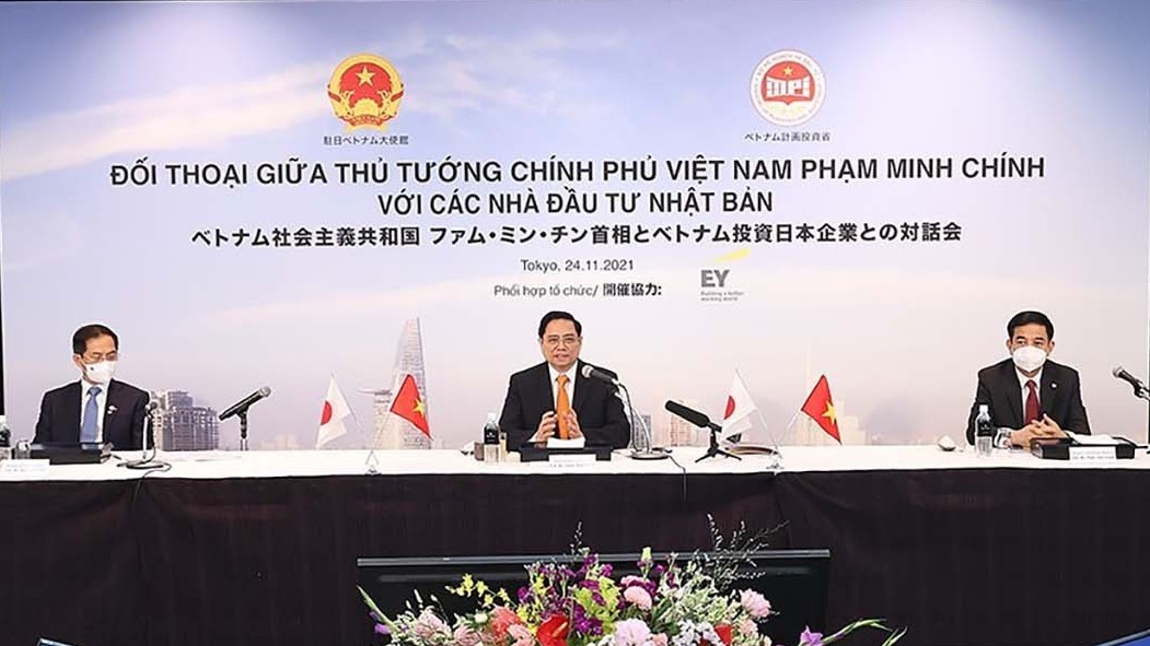 thu tuong tiep lanh dao cac tap doan kinh te truong dai hoc va doi thoai voi cac nha dau tu hang dau nhat ban