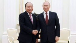 Chủ tịch nước Nguyễn Xuân Phúc hội đàm với Tổng thống Liên bang Nga Vladimir Putin