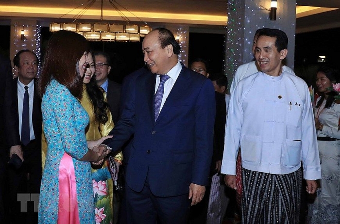 thu tuong nguyen xuan phuc den nay pyi taw bat dau tham chinh thuc myanmar
