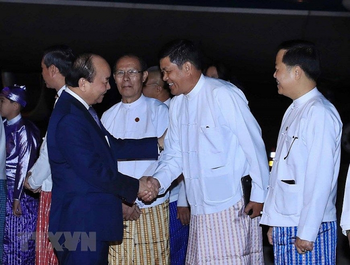 thu tuong nguyen xuan phuc den nay pyi taw bat dau tham chinh thuc myanmar