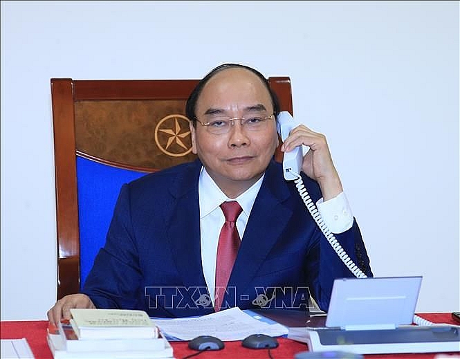 Thủ tướng Nguyễn Xuân Phúc điện đàm với Thủ tướng Nga Dmitry Medvedev thu tuong nguyen xuan phuc dien dam voi thu tuong nga dmitry medvedev