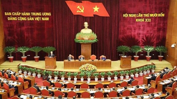 ngay lam viec thu hai hoi nghi lan thu 14 ban chap hanh trung uong dang khoa xii