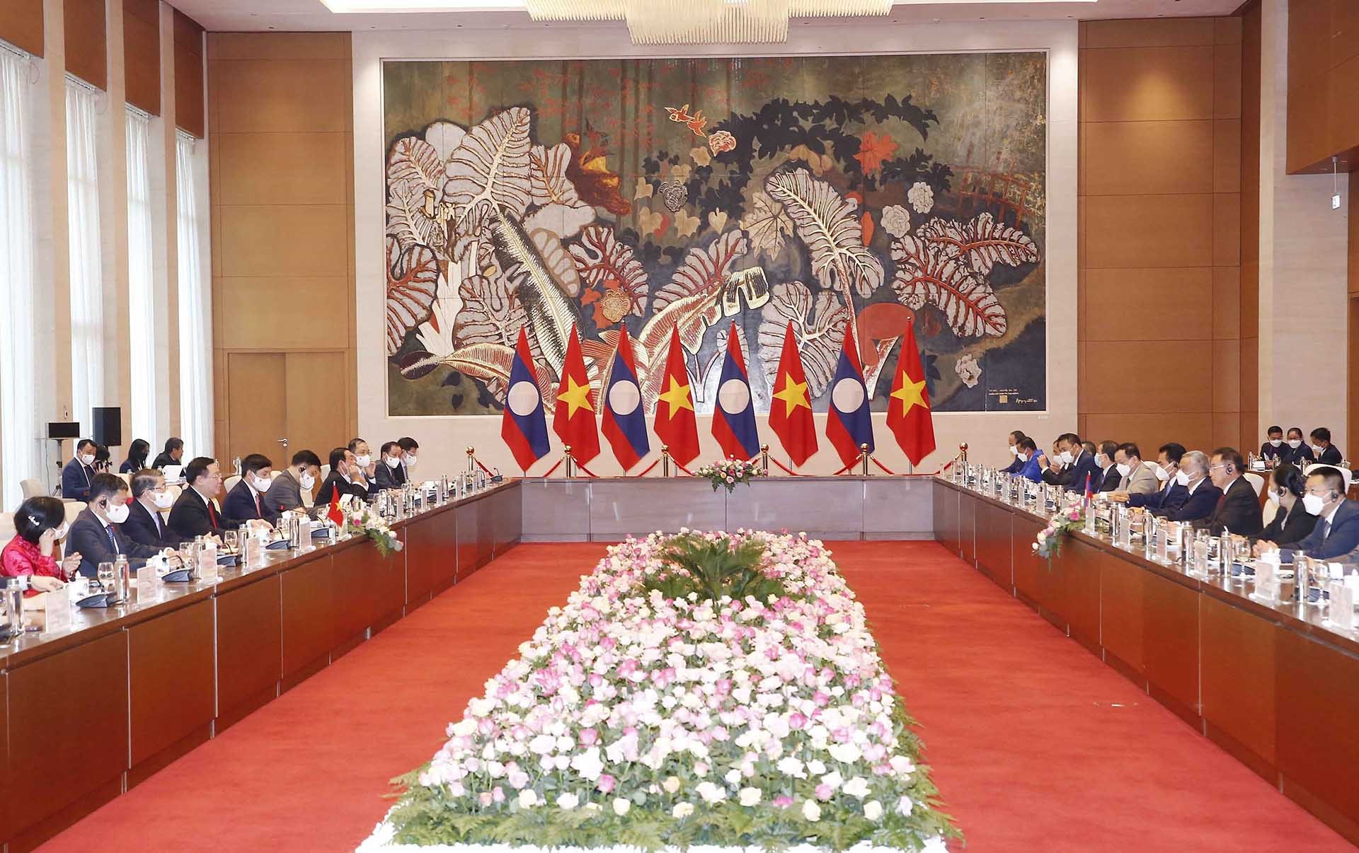 Quang cảnh hội đàm. (Nguồn:  TTXVN)