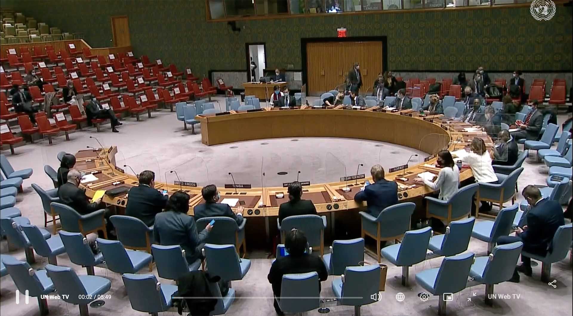 Hội đồng Bảo an tham vấn về tình hình Cao nguyên Golan và họp nghe báo cáo hoạt động năm 2021 của Uỷ ban 2374 liên quan Mali.