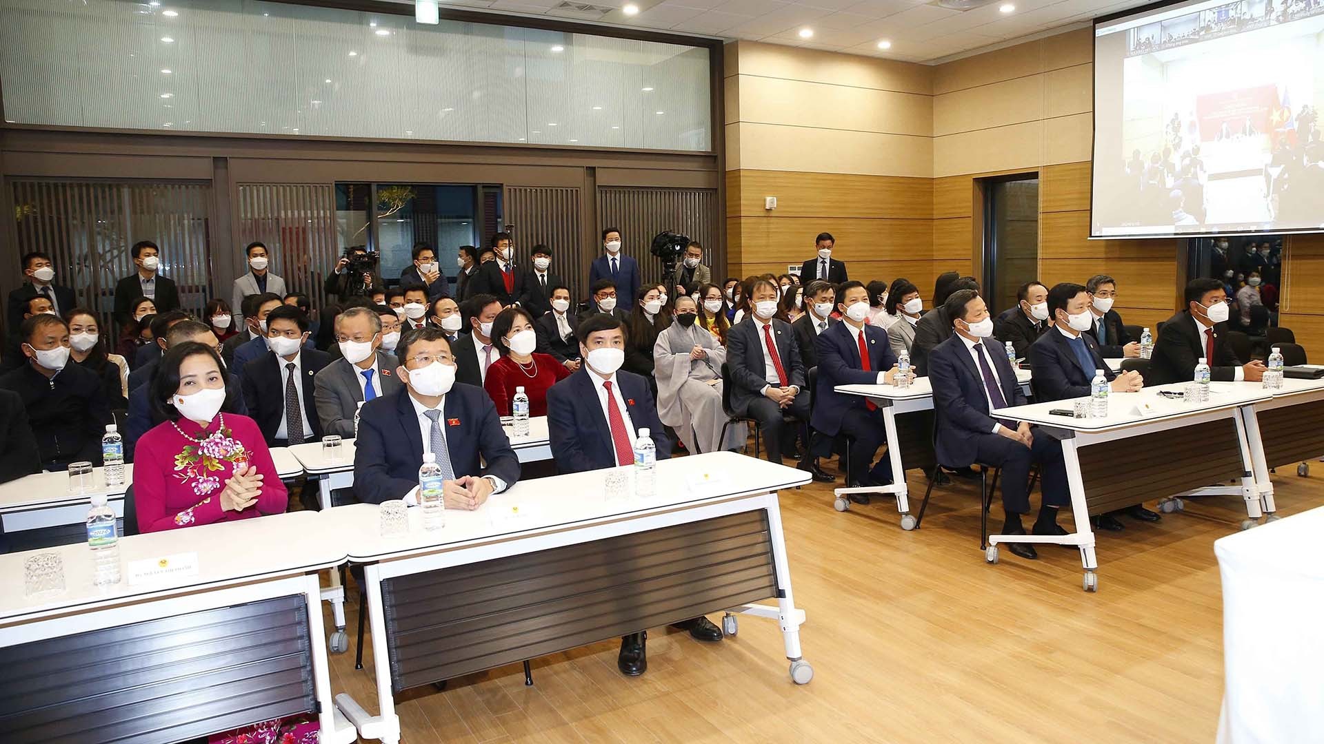 Đoàn đại biểu Quốc hội Việt Nam dự chương trình. (Nguồn: TTXVN)