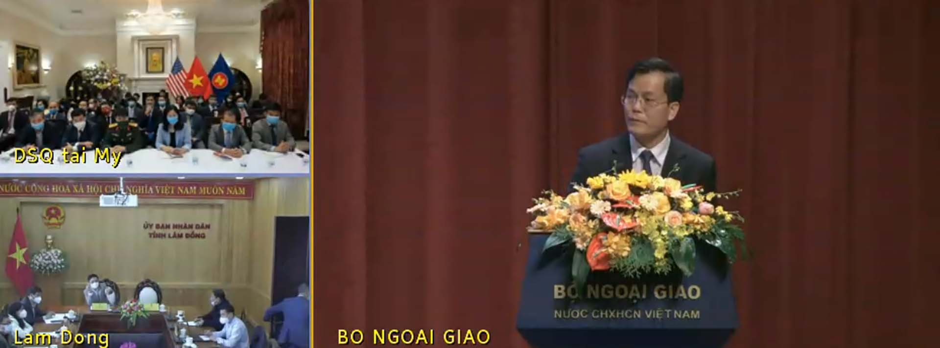 Đại sứ quán và các cơ quan thường trú Việt Nam tại Washington DC tham dự trực tuyến Hội nghị Đối ngoại toàn quốc