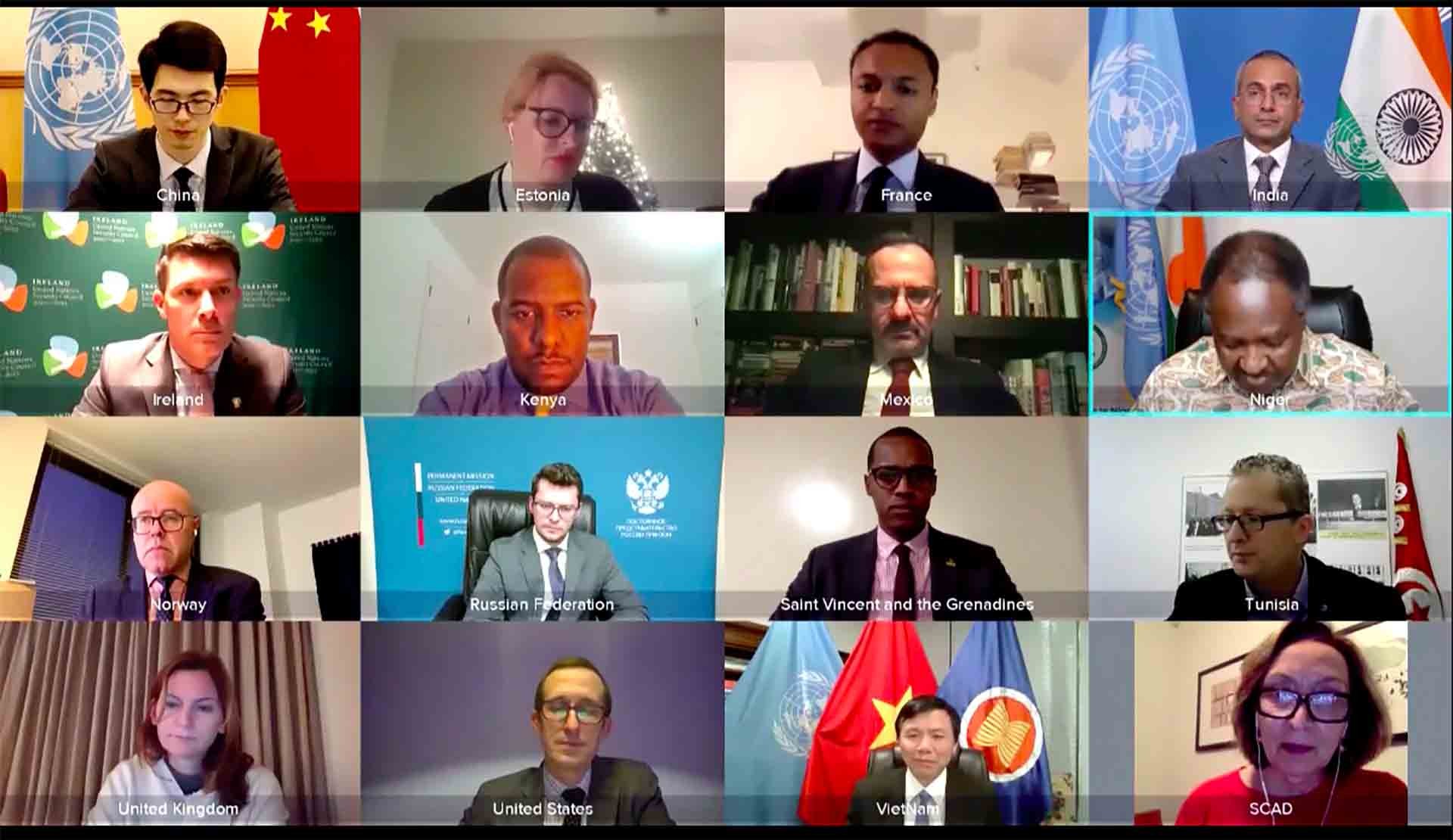 Hội đồng Bảo an Liên hợp quốc nhất trí thông qua Nghị quyết 2617 với 15/15 phiếu thuận. Hội đồng Bảo an Liên hợp quốc nhất trí thông qua Nghị quyết 2617 với 15/15 phiếu thuận.