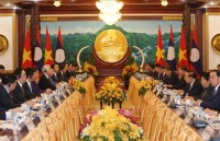 tong bi thu chu tich nuoc lam tot vai tro cau noi huu nghi va hop tac viet nam lao