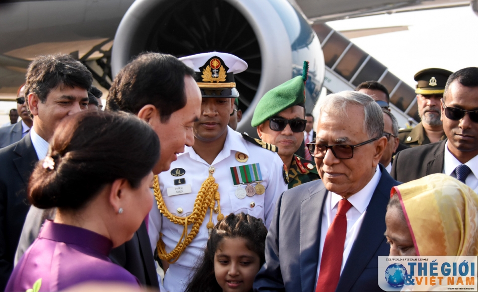 Chủ tịch nước Trần Đại Quang và Phu nhân bắt đầu thăm cấp Nhà nước tới Bangladesh chu tich nuoc tran dai quang va phu nhan bat dau tham cap nha nuoc toi bangladesh